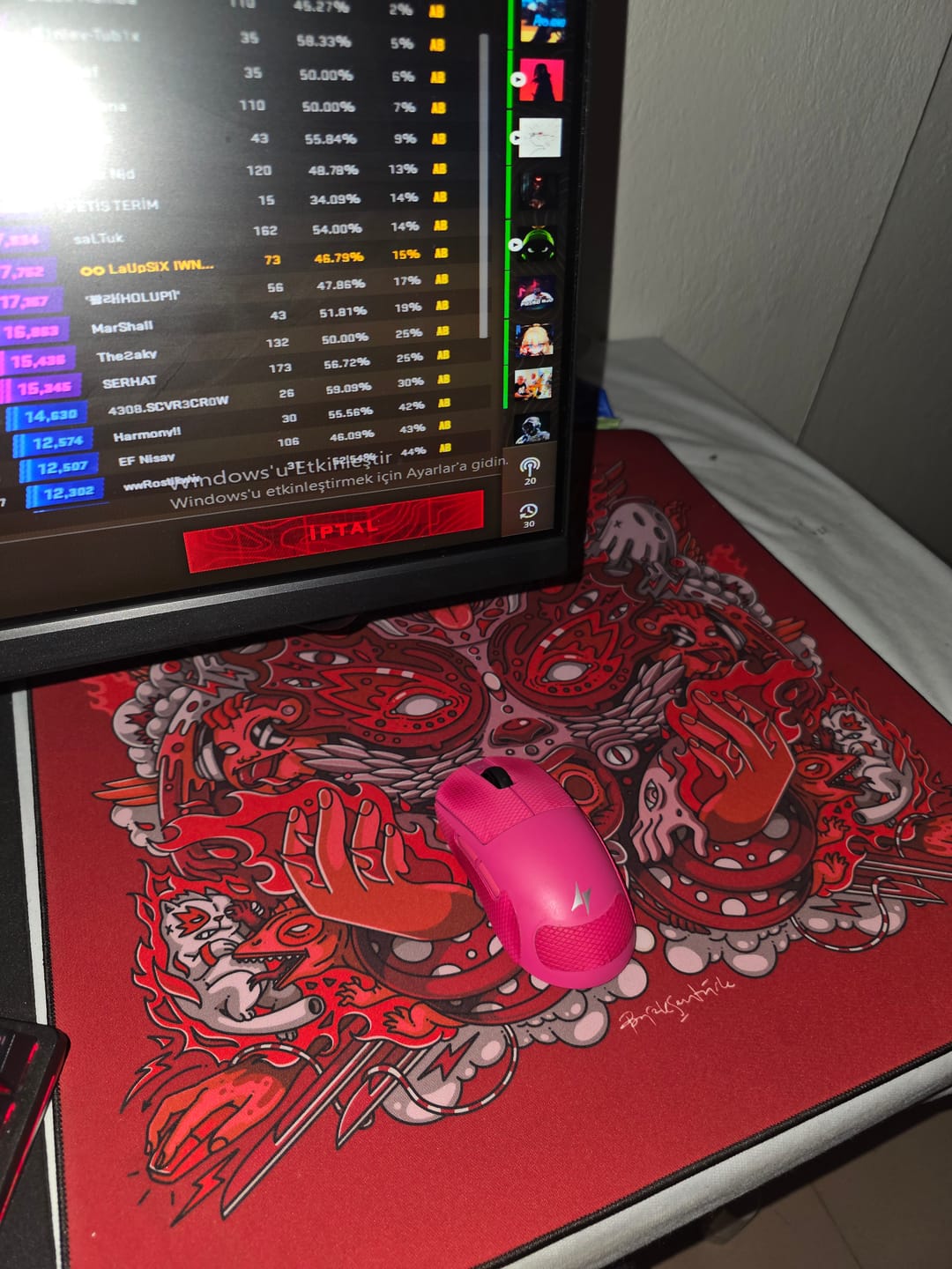 Customer photo review of Wraith Spirit of Aim Pro Mousepad