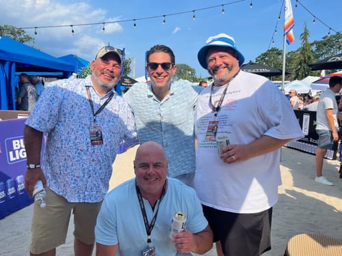 Customer photo review of Super Stretch - French Riviera Hawaiian Shirt