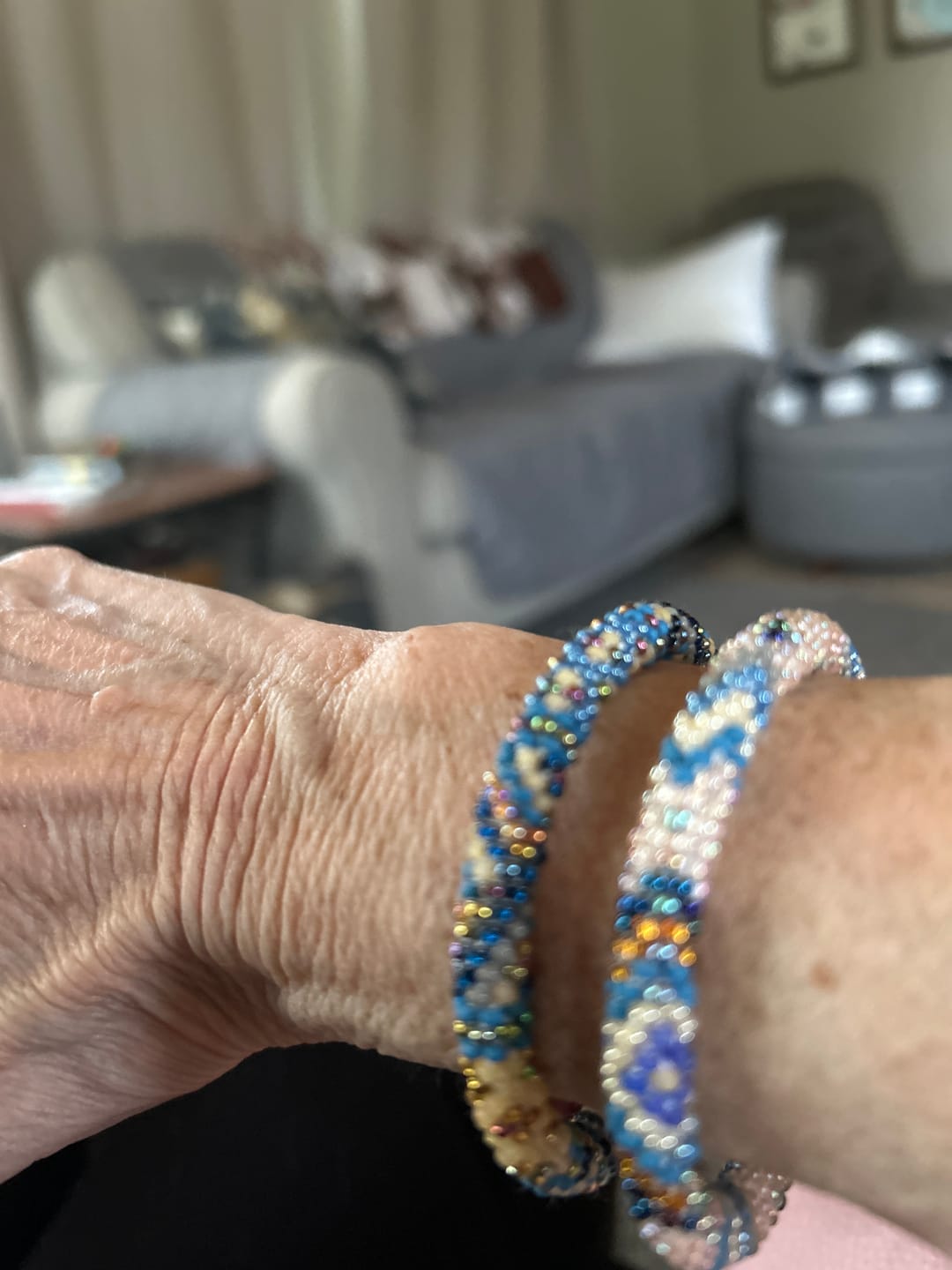 Customer photo review of Patchwork Denim