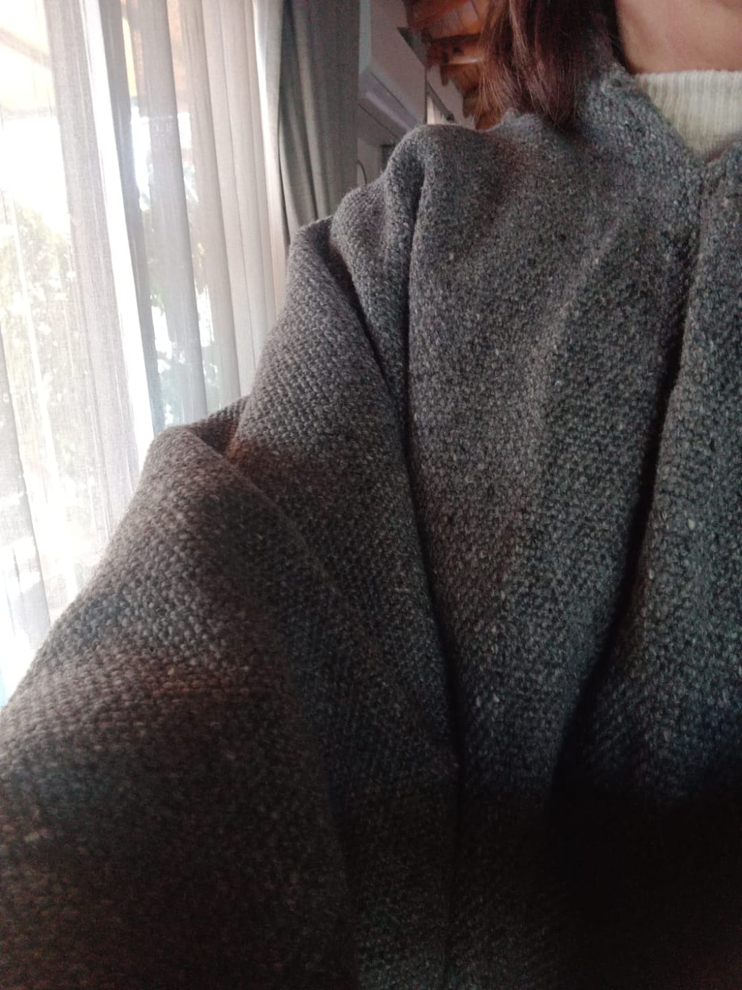 Customer photo review of PONCHO PREMIUM GRIS