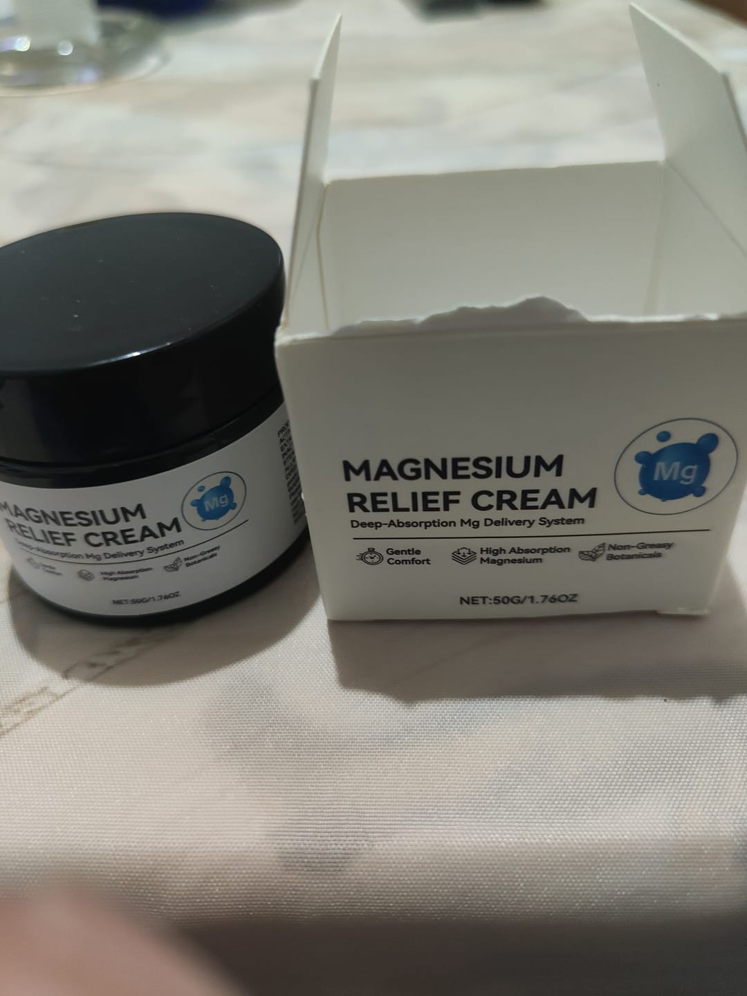 Customer photo review of Crema al magnesio per massaggi articolari