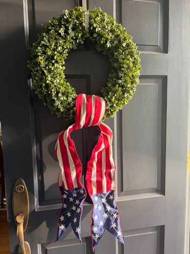 Customer photo review of Americana Wreath Sash