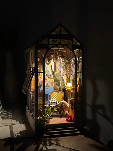 Customer photo review of DIY Book Nook kit - Greenhouse