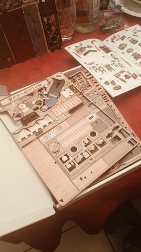 Customer photo review of DIY Book Nook kit - Owl Bookstore
