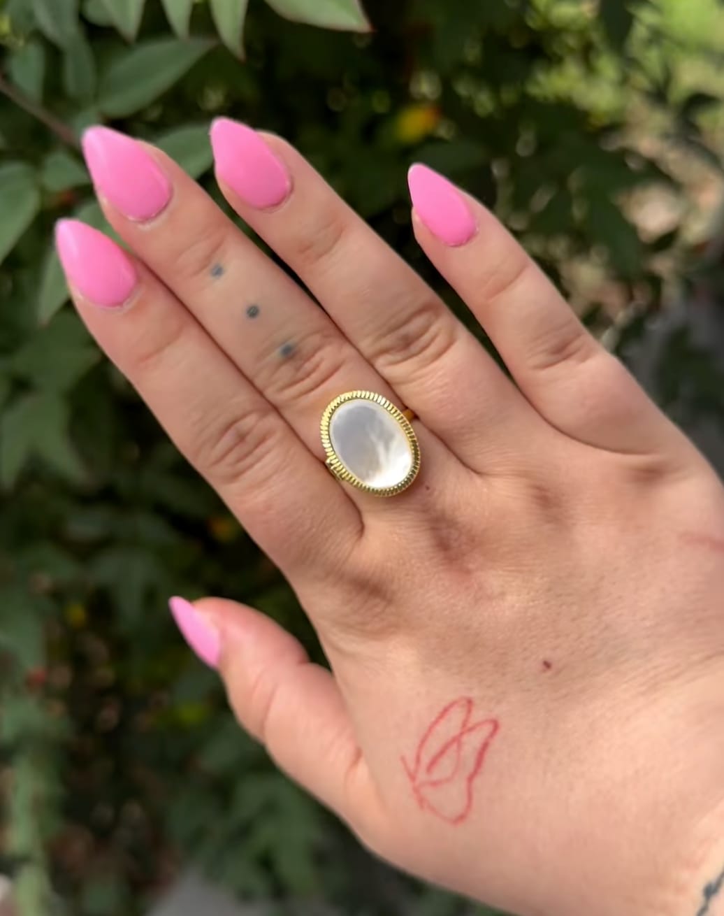 Customer photo review of Custom Photo Locket Ring