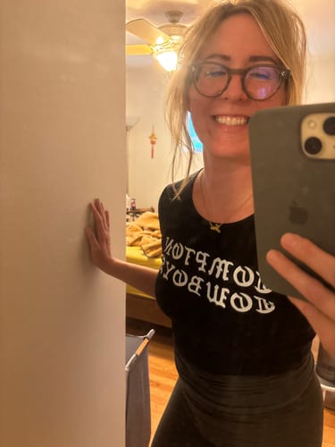 Customer photo review of The Classic Personalized Name Necklace