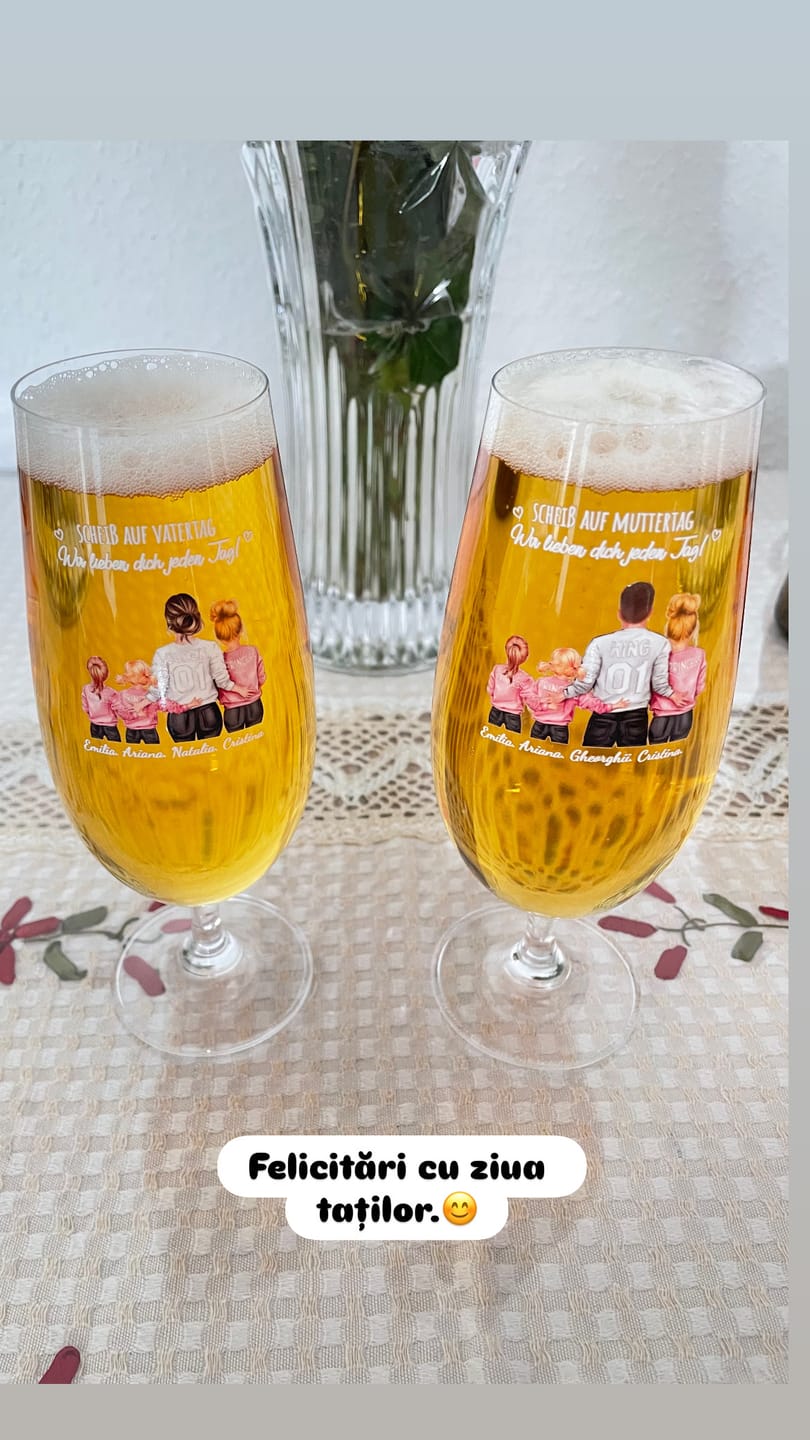 Customer photo review of Jeden Tag – Personalisiertes Bierglas für Papa zum Vatertag