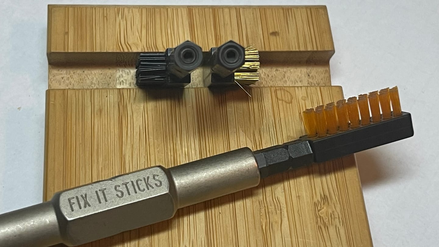 Customer photo review of 3-Piece Cleaning Brush Set