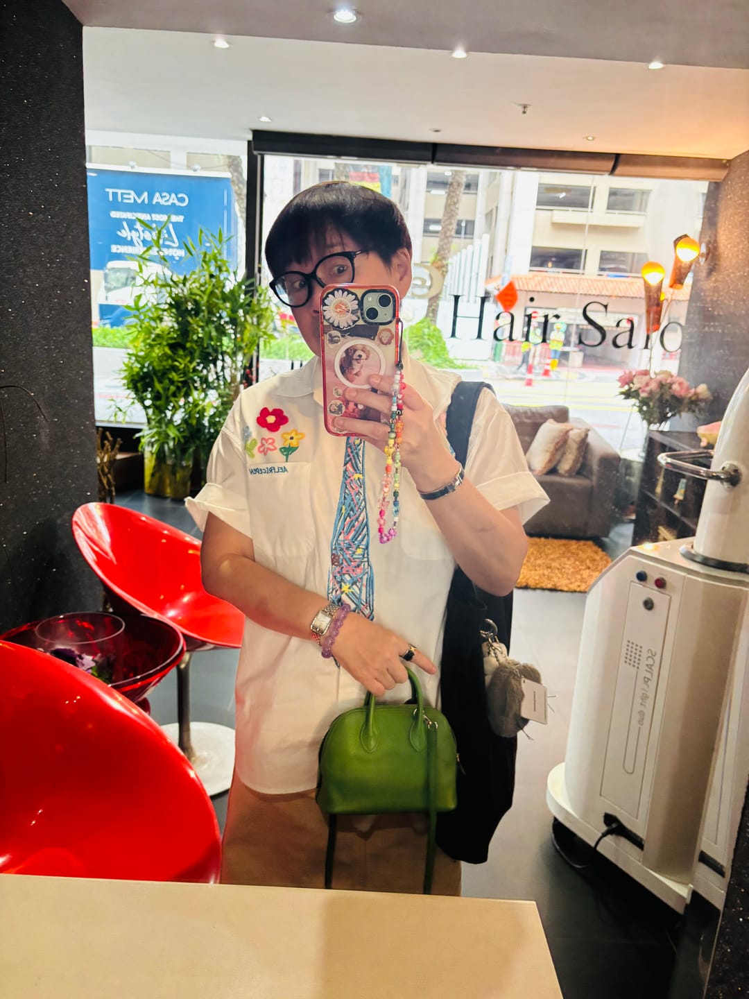 Customer photo review of Aelfric Eden Graffiti Necktie Floral Shirt