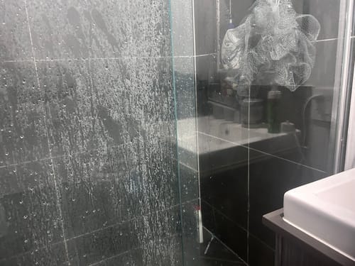 Customer photo review of GLASSGUARD® Glass Restoration Stain Remover Diamond Edition
