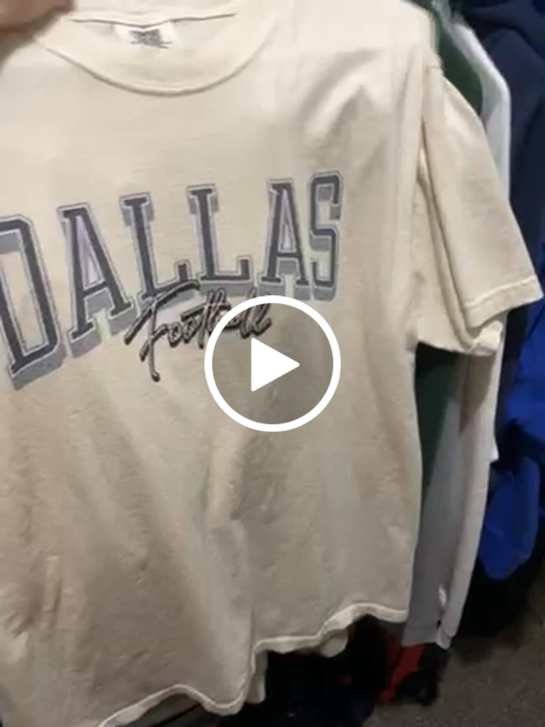 Customer video review of Dallas Football T-Shirt