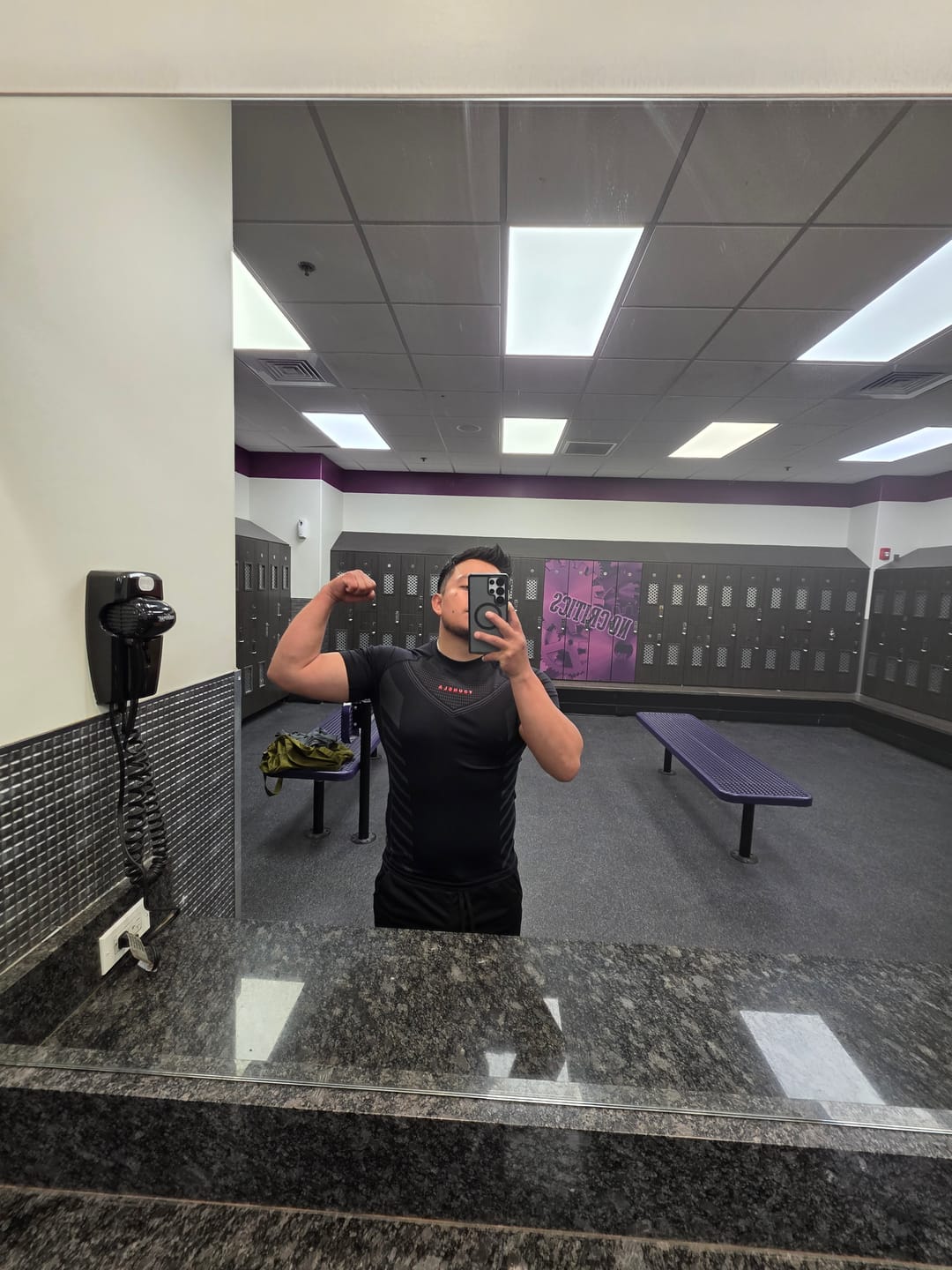 Customer photo review of 465 Superhero Compression Tees