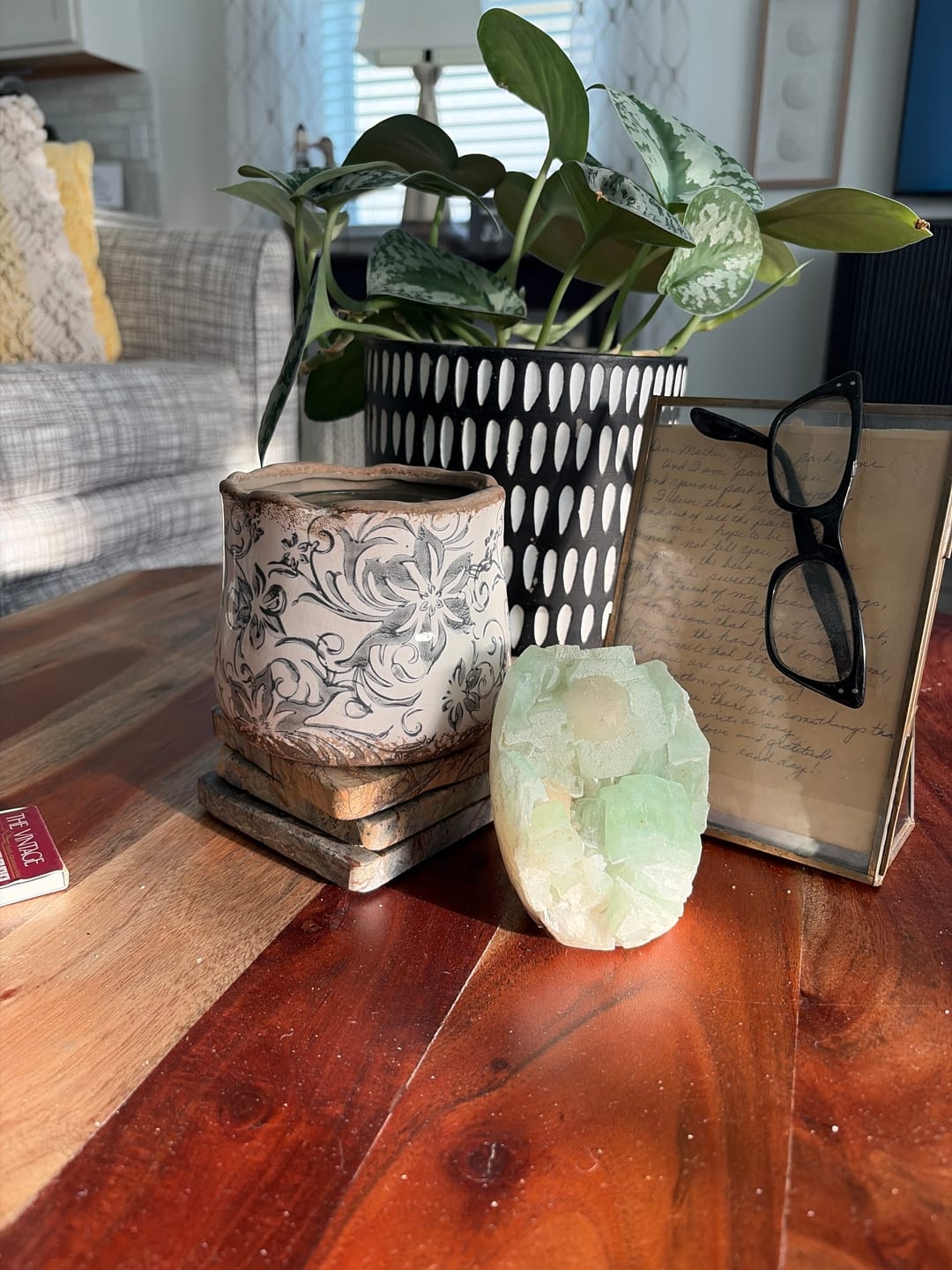 Customer photo review of Green Agate Crystal – Balance, Growth & Calming Energy