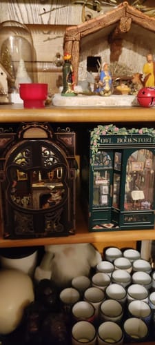 Customer photo review of DIY Book Nook kit - Count Cat's Study
