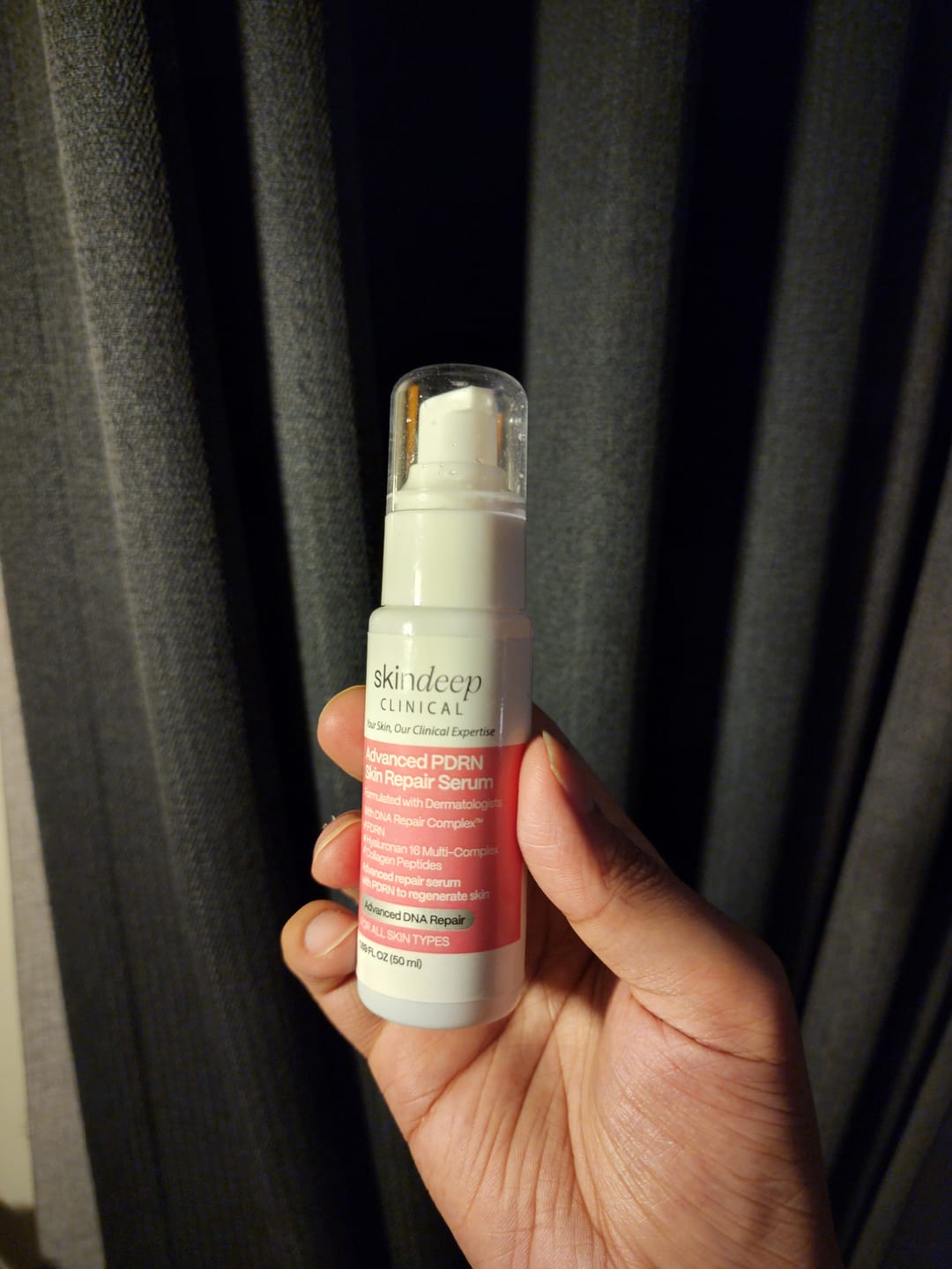 Customer photo review of Advanced PDRN Skin Repair Serum