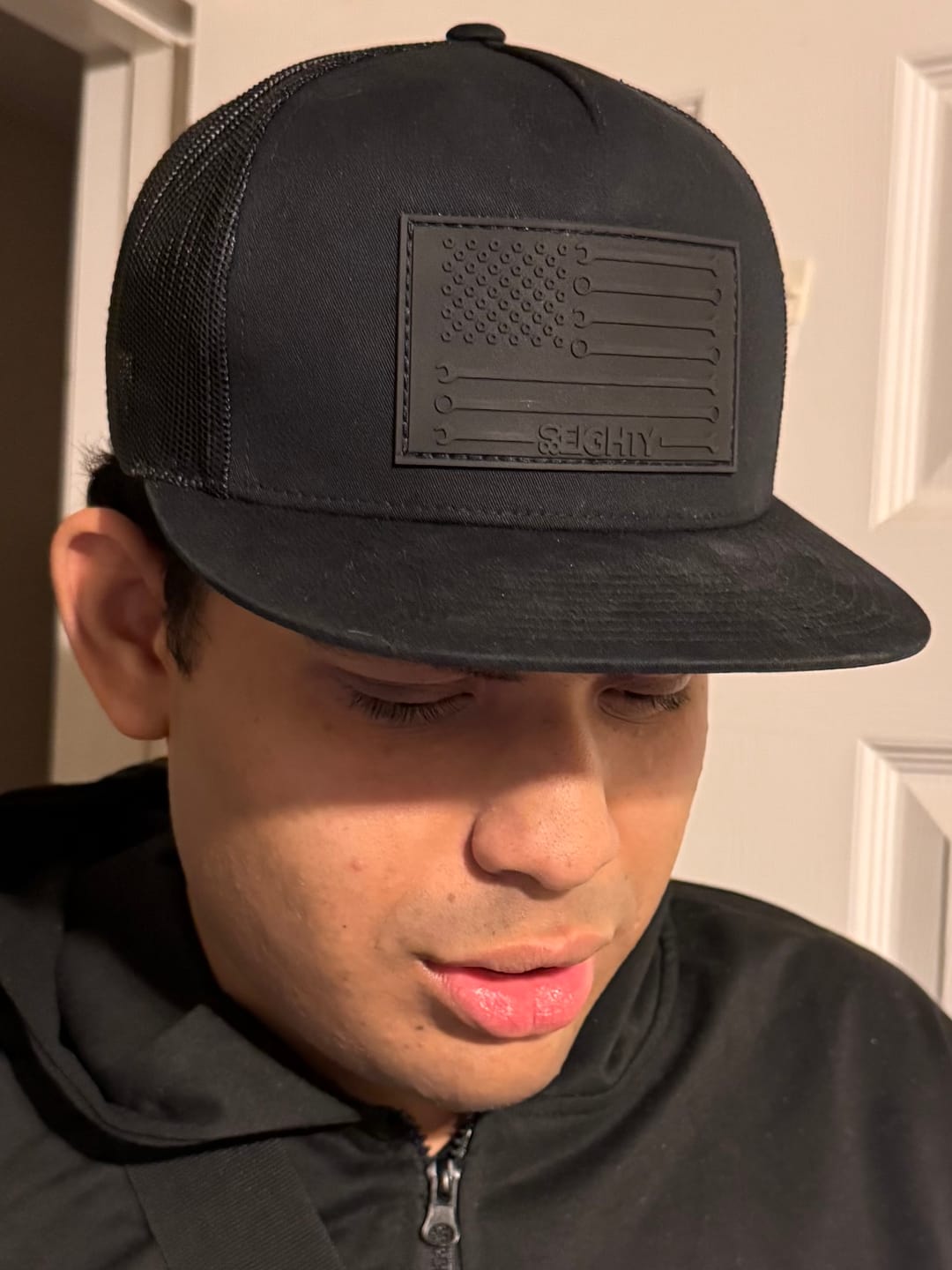 Customer photo review of 80Eighty® Onyx WrenchFlag Hat