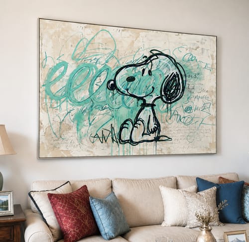 Customer review photo for Abstract Graffiti Art #CSQ041