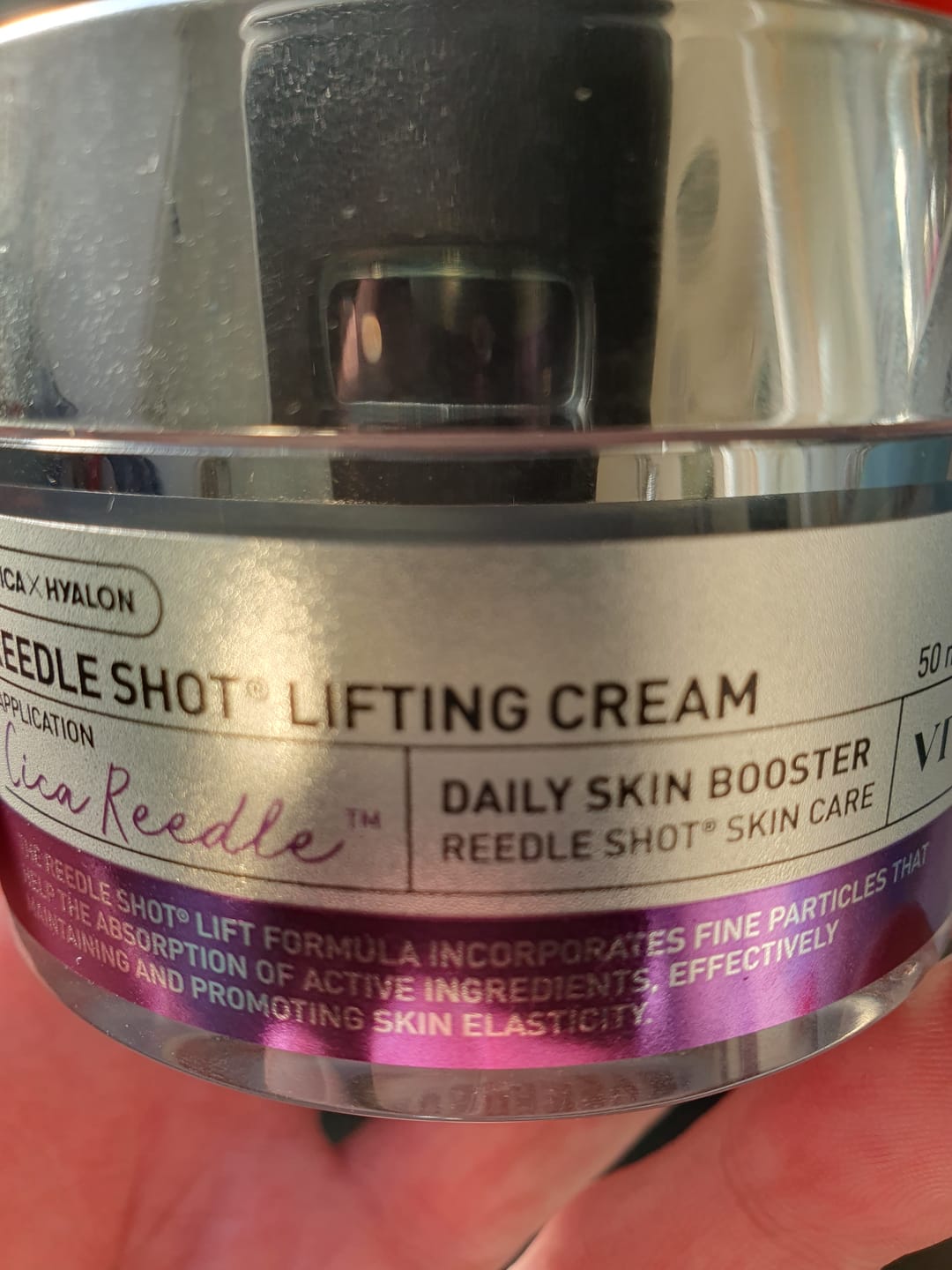 Customer photo review of Liftinga krēms ar mikroadatām VT Cosmetics Reedle Shot Lifting Cream