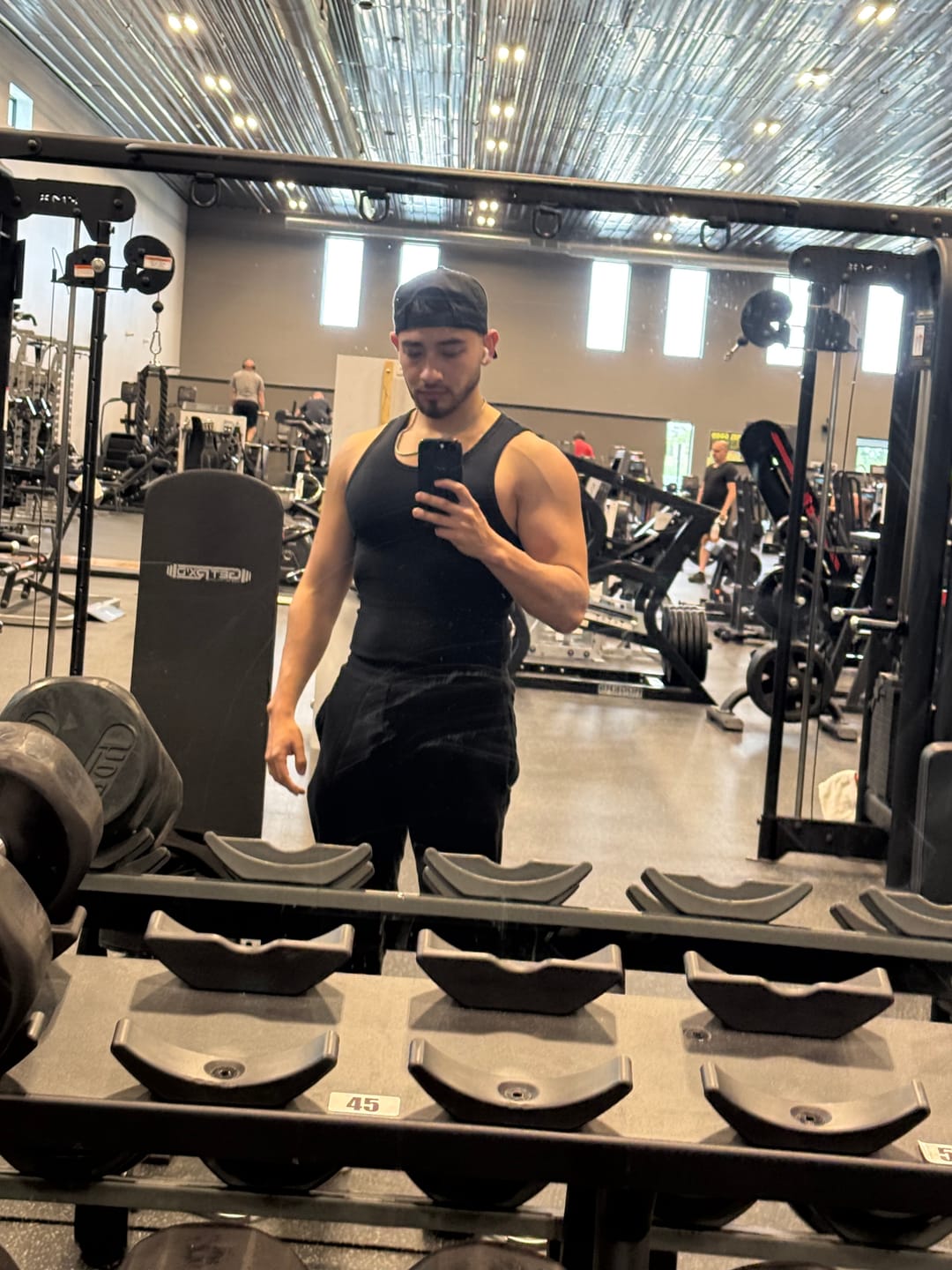 Customer photo review of Premium Ultra-Soft Cotton Fitted Tank 3 Pack