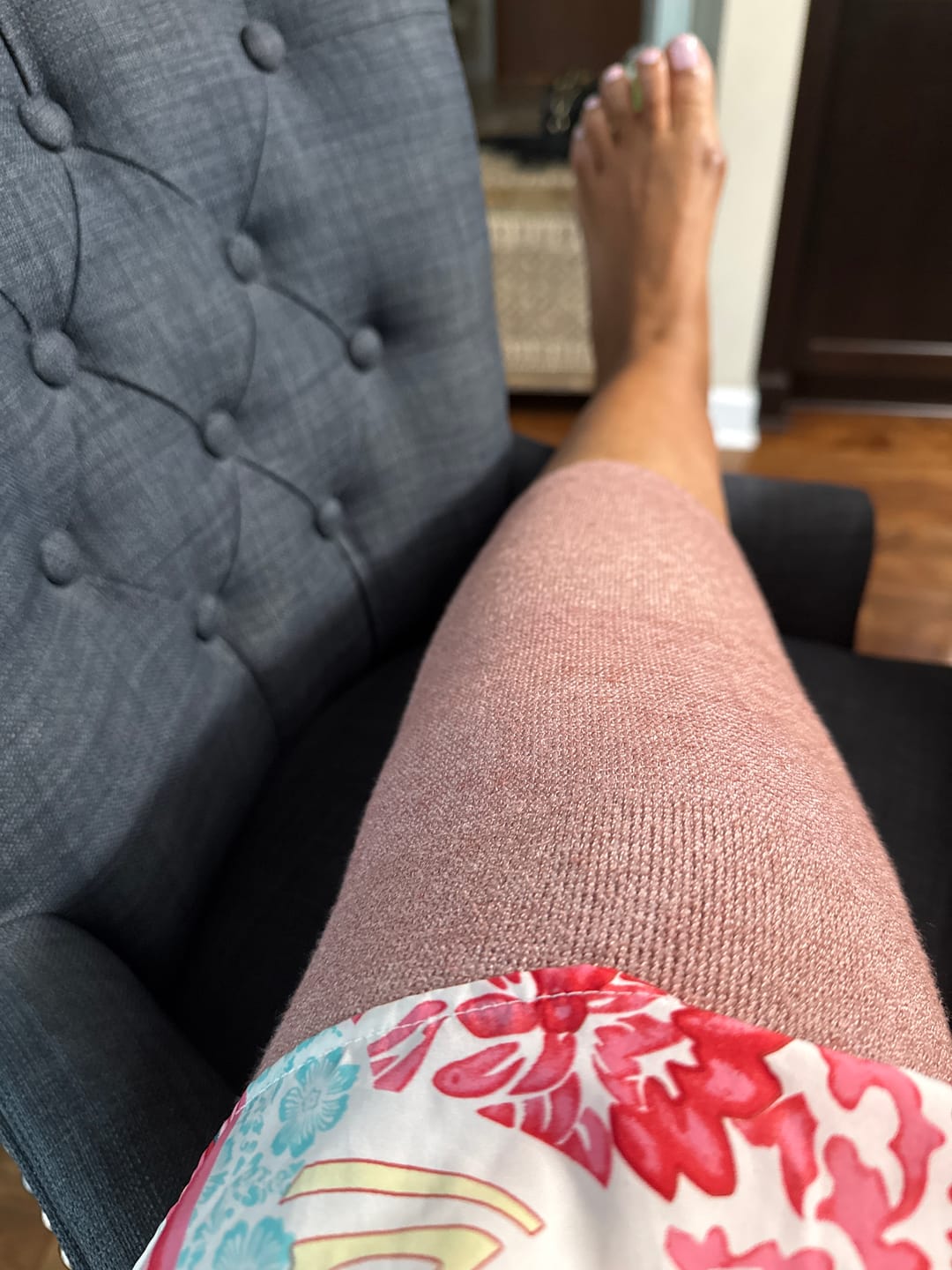 Customer photo review of Premium Bamboo Knee Sleeve (Single)