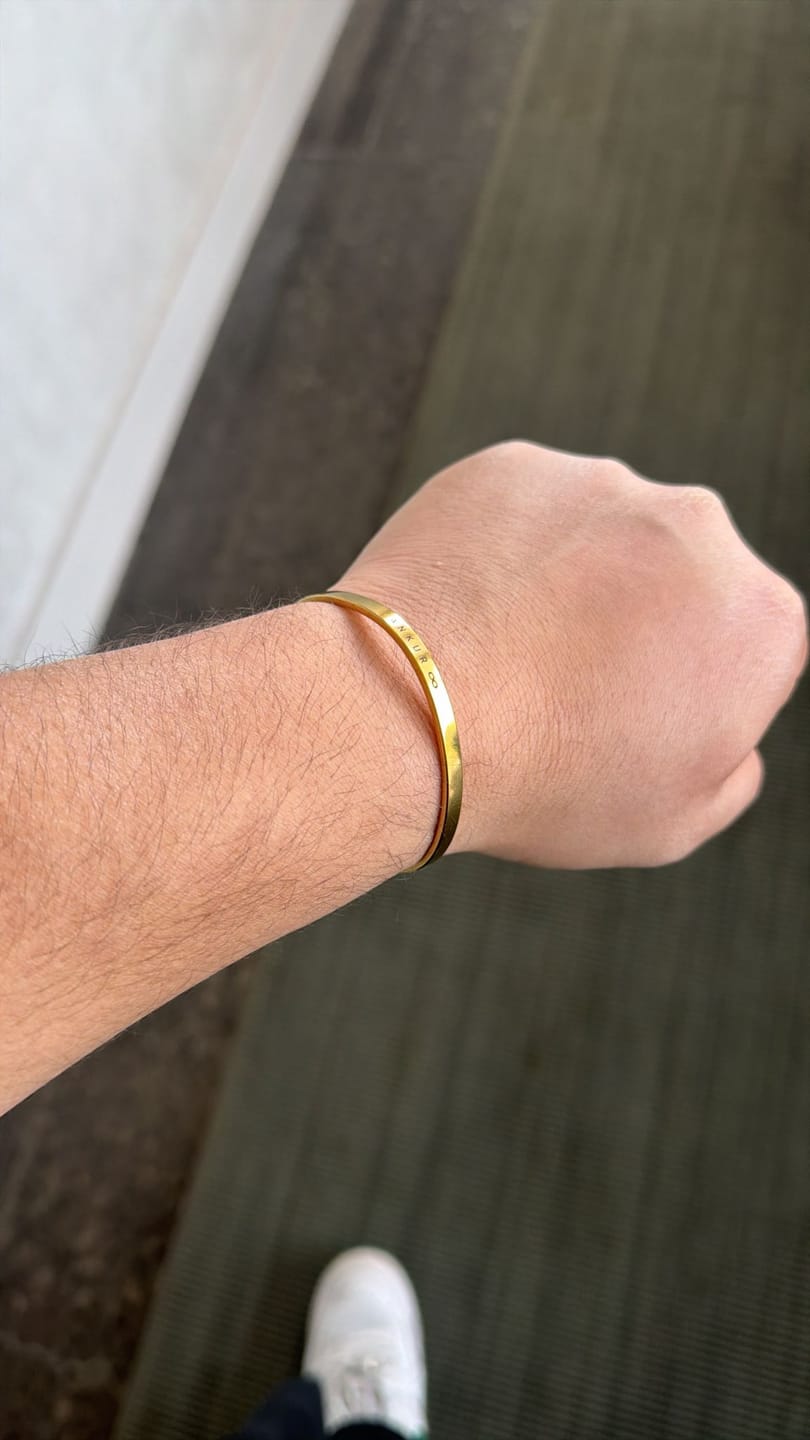 Customer photo review of Personalised Classic Bracelet