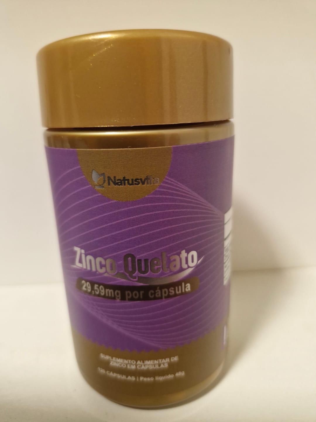 Customer photo review of Zinco Bisglicinato Quelato. 120 Cápsulas. 29,59mg por cápsula. 269% V.D.R.