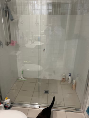 Customer photo review of GLASSGUARD® Glass Restoration Stain Remover Diamond Edition