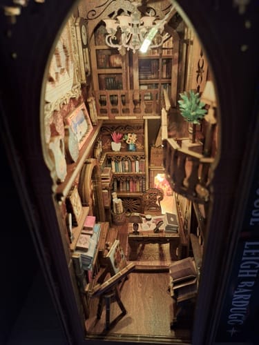 Customer photo review of DIY Book Nook Kit - Wonder Library