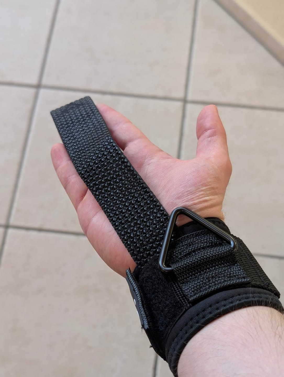 Customer photo review of Lifting Straps met D-Ring