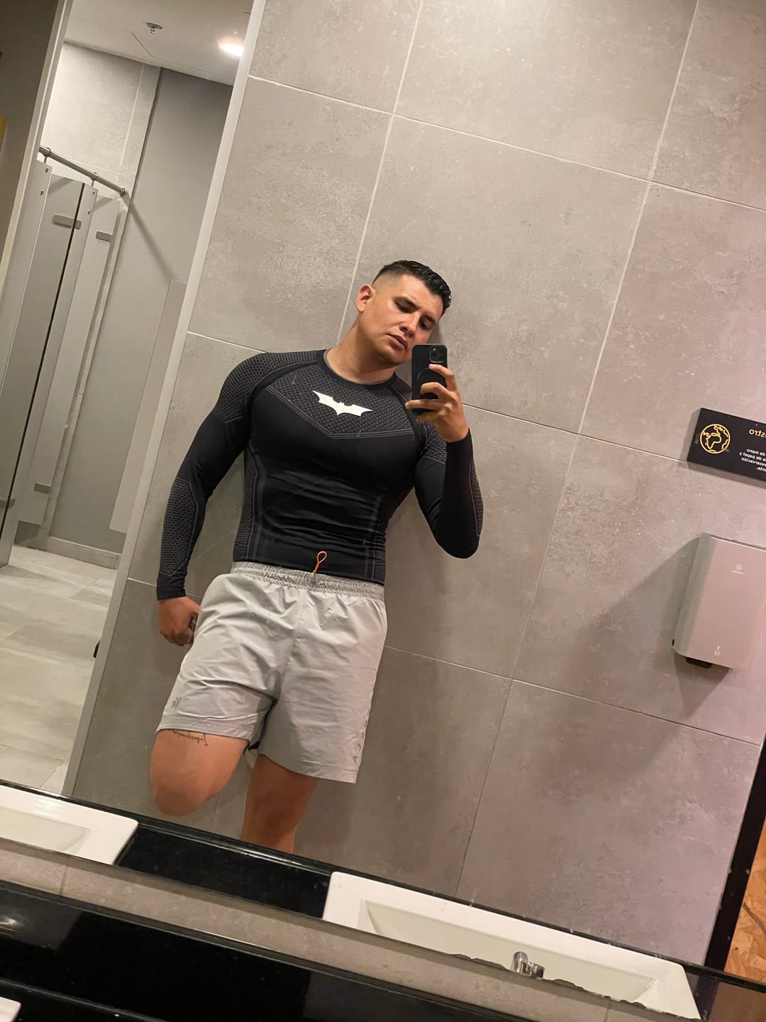 Customer photo review of 8004 - Batman Compression Longsleeves