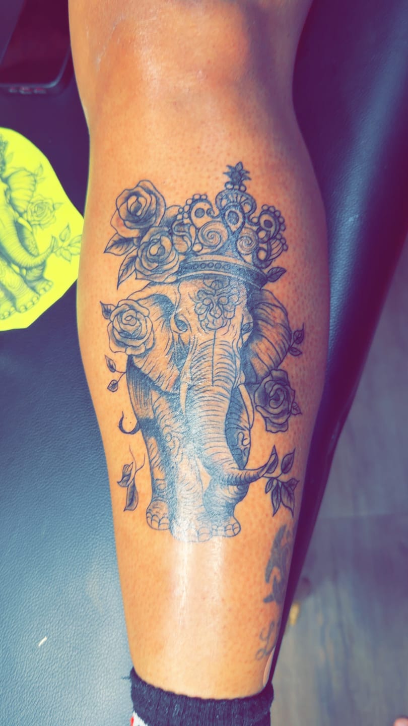 Customer photo review of Painless Tattoo Numbing Cream