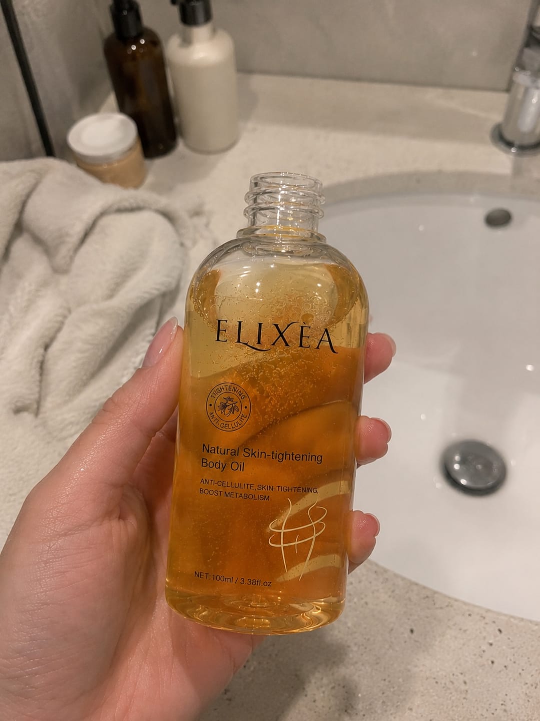 Customer photo review of DrenaSlim ACTIVATOR® – Siero Tonificante
