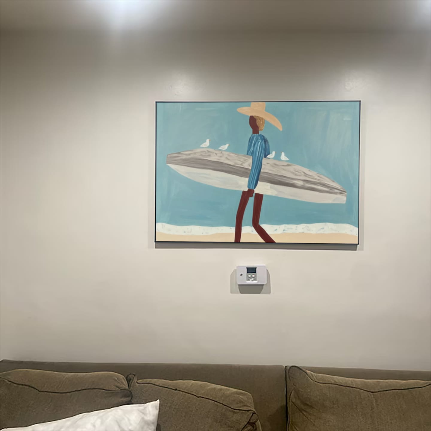 Customer photo review of Abstract Portrait Canvas Art #AE100