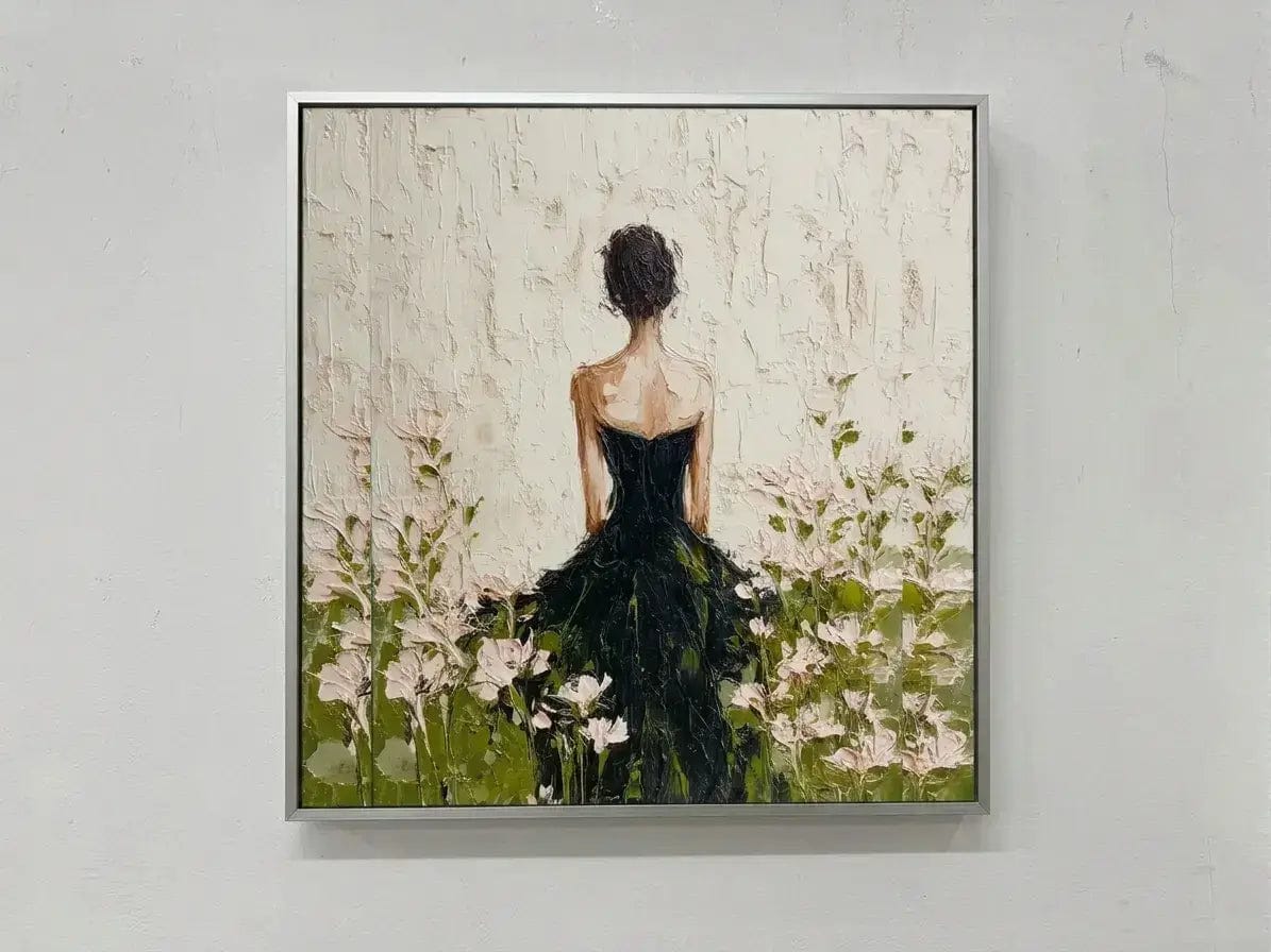 Customer photo review of Impressionist Lady in Black Gown