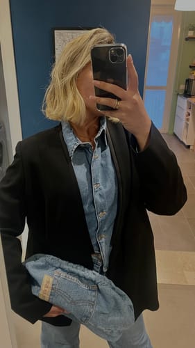 Customer photo review of Denim Pouch – Edizione Limitata Upcycled