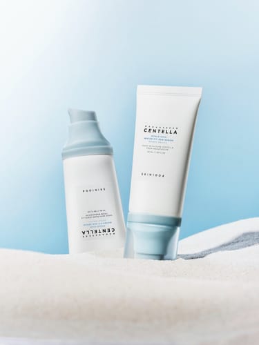 Customer photo review of SKIN1004 Ampoule Sunscreen 50ml Madagascar Centella Hyalu-Cica Water-Fit SPF50+