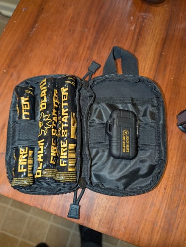 Customer photo review of Grab & Go Fire Starter Kit