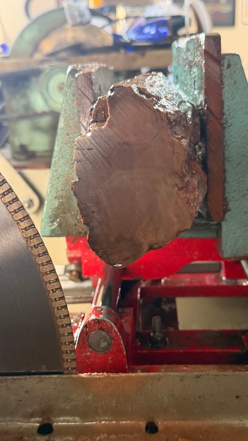Customer photo review of Gemking Lapidary Saw Blades with Ultra-Thin Notched Rim for Wet Cutting of Hard Materials such as Agate, Petrified Wood or Jade
