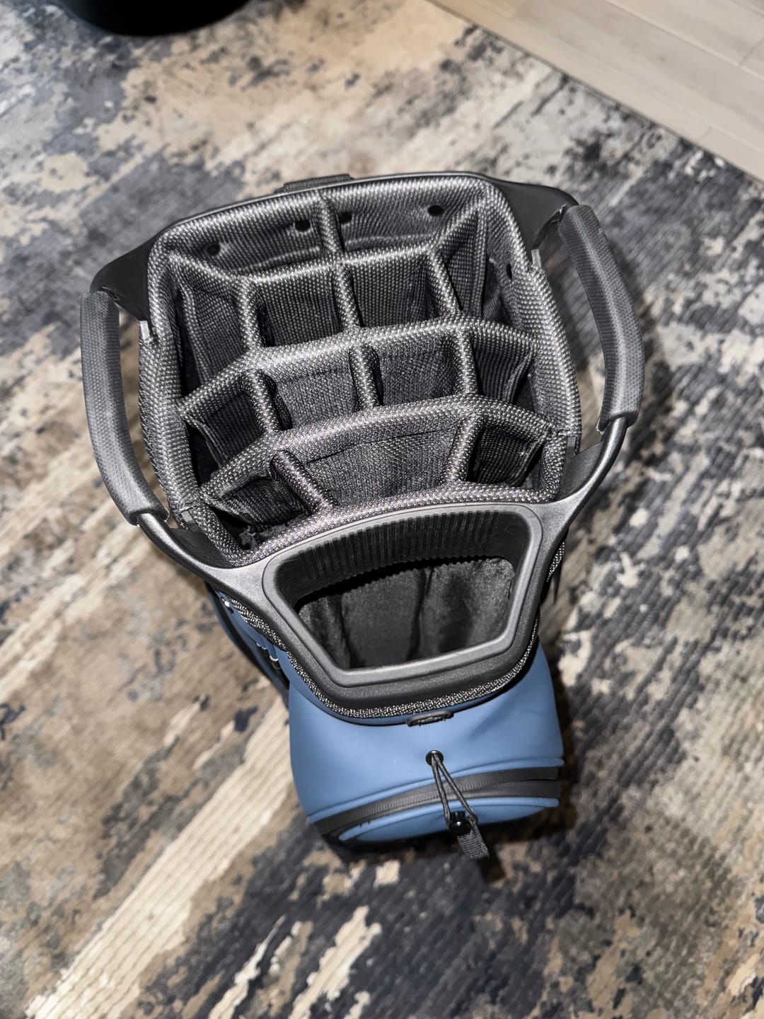 Customer photo review of LUX Cart Bag: Blue Steel