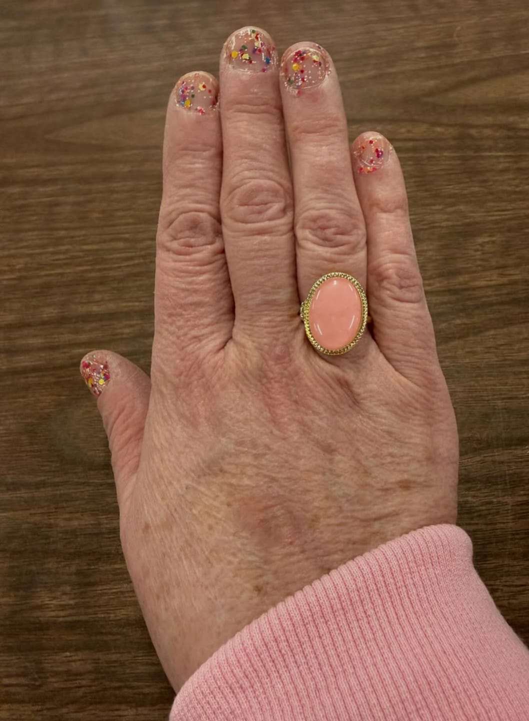 Customer photo review of Custom Photo Locket Ring