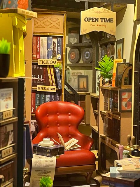 Customer photo review of DIY Book Nook kit - Bookstore