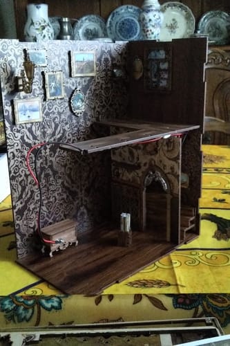 Customer photo review of DIY Book Nook Kit - Eternal Bookstore