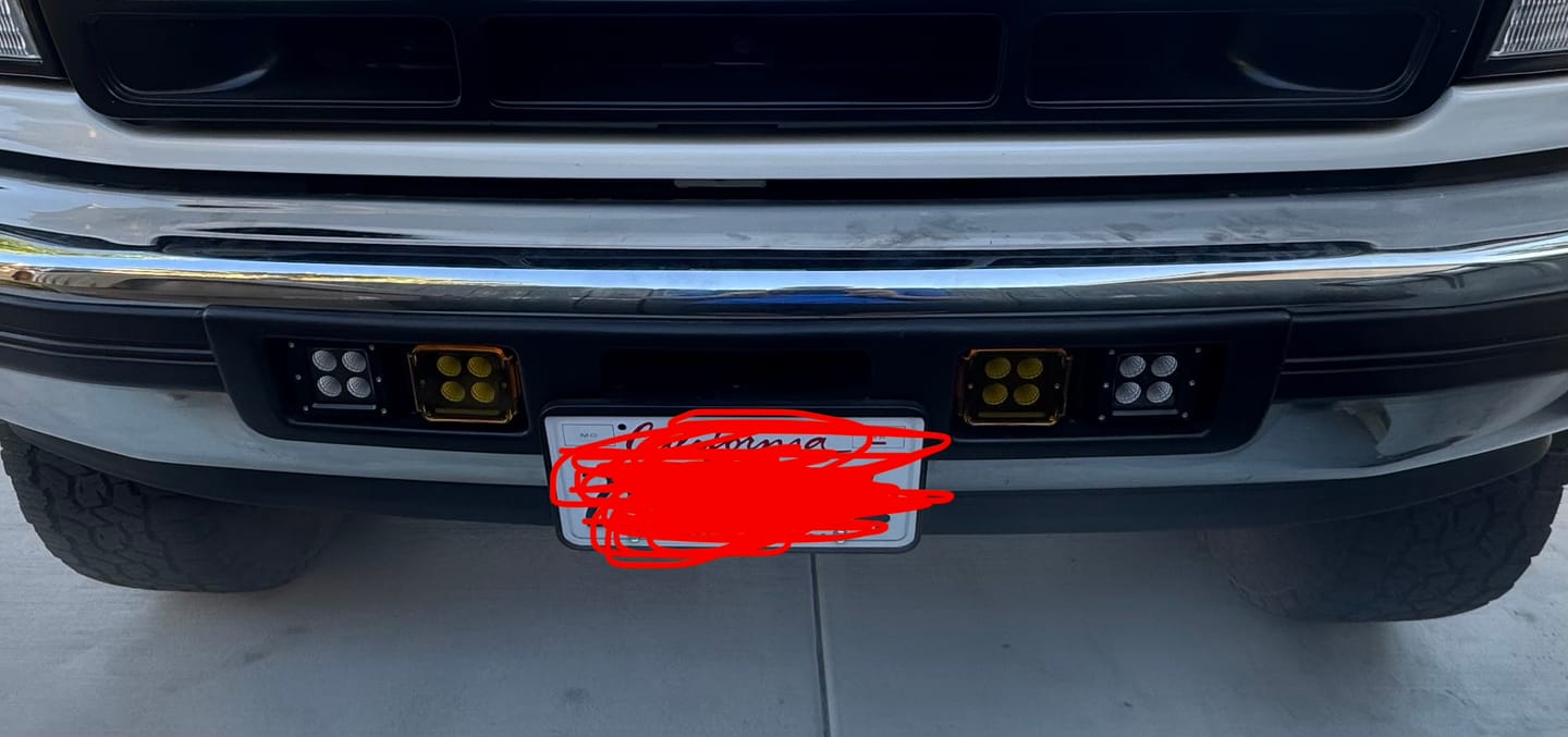 Customer photo review of OBS Ford - LED Pod Light Mounting Brackets