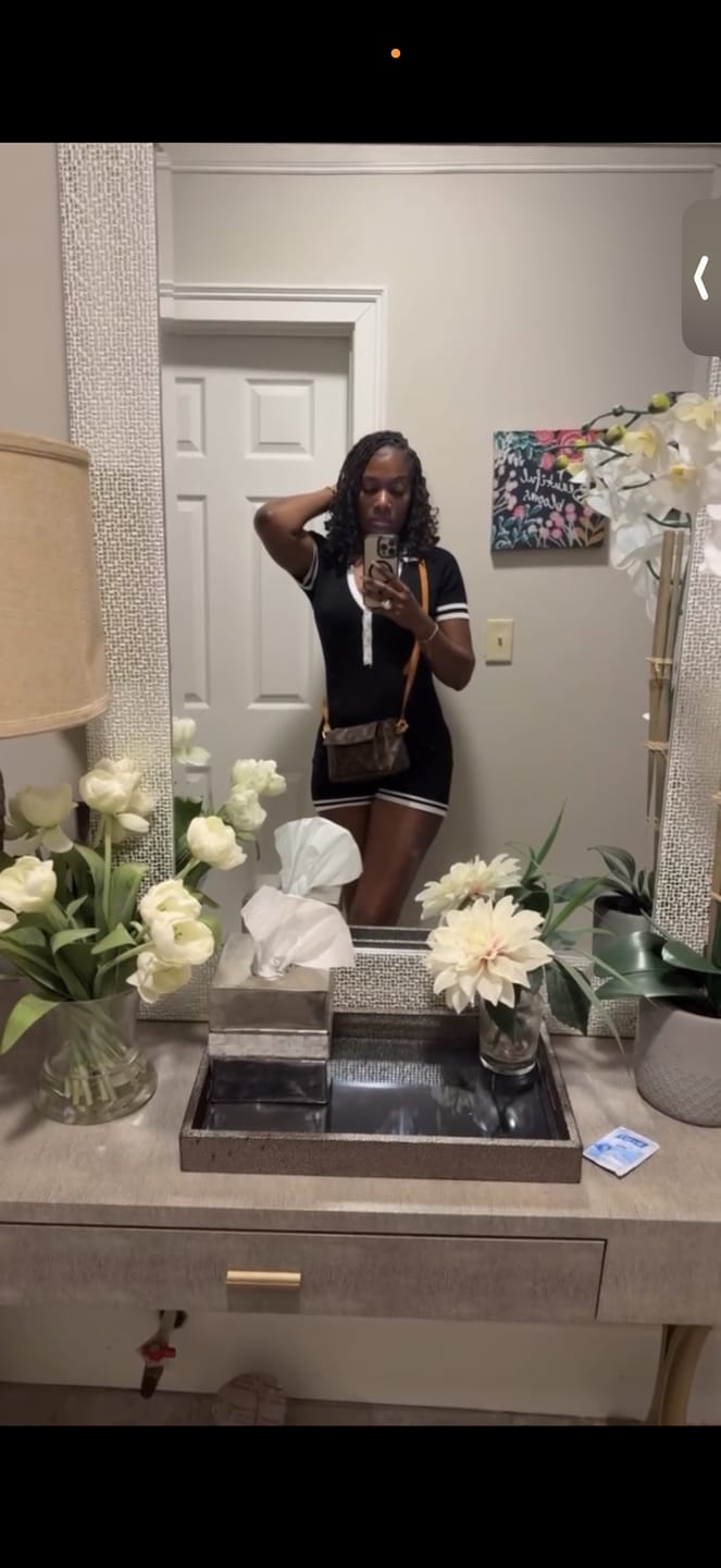 Customer photo review of Amie Polo Knit Romper