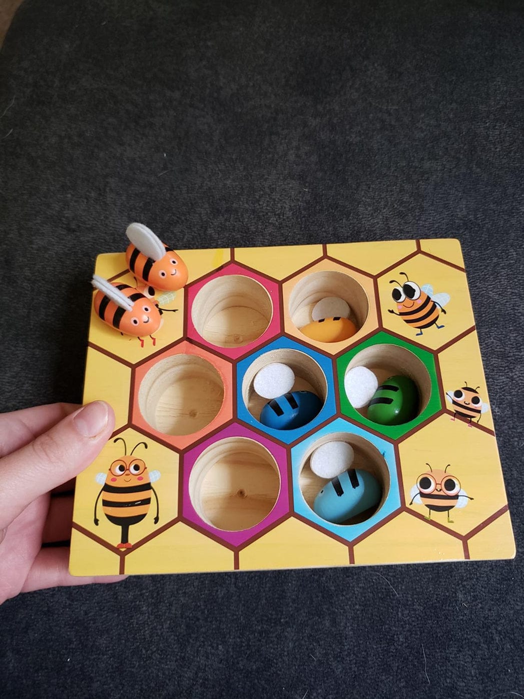 Customer photo review of Marvin’s Bee Sorting Game