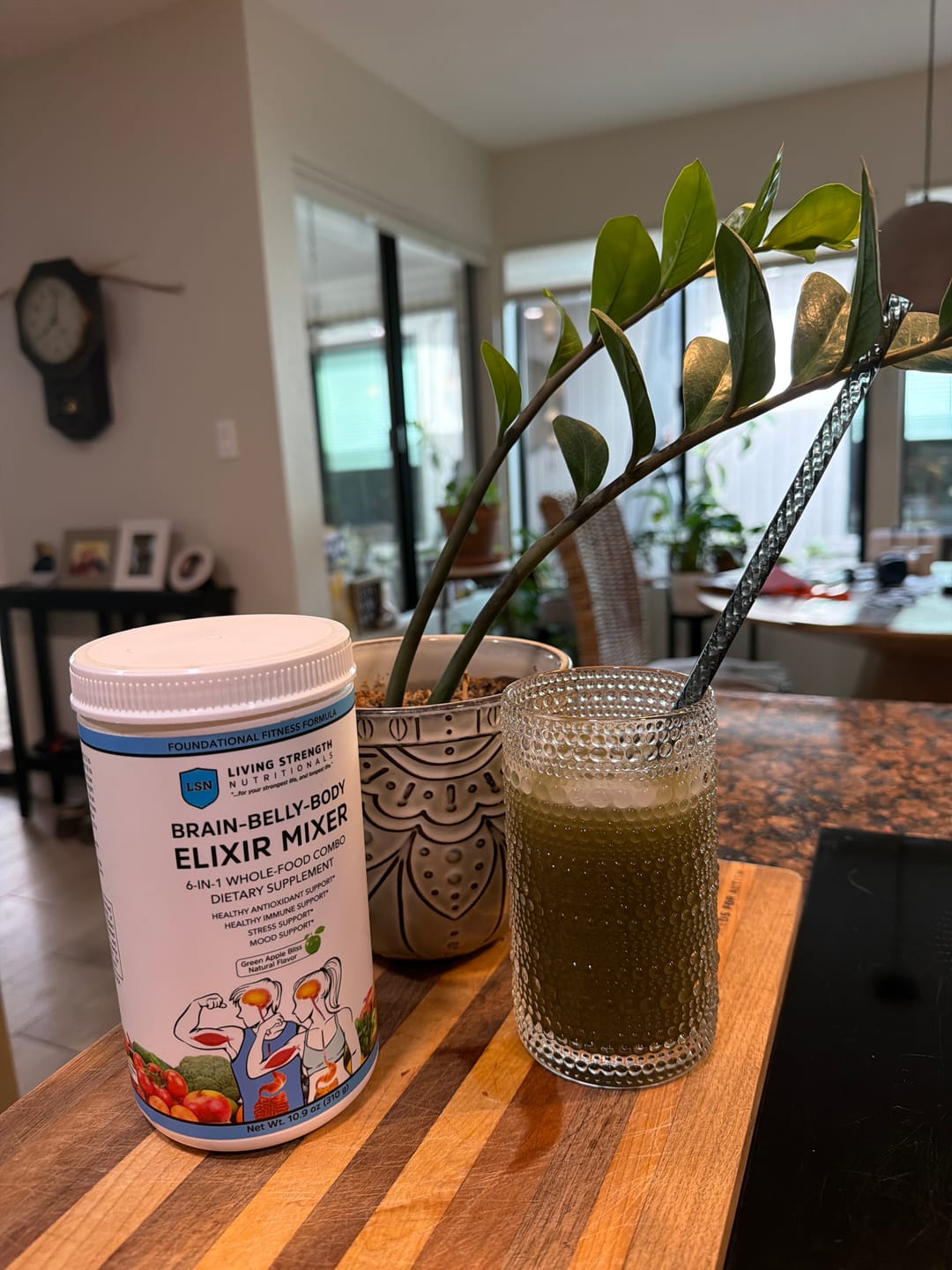 Customer photo review of Brain-Belly-Body Elixir Mixer Powder