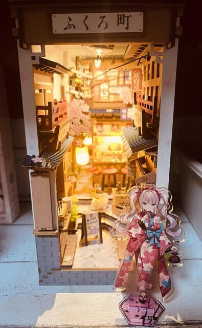 Customer photo review of DIY Book Nook kit - Sakura Wine Alley