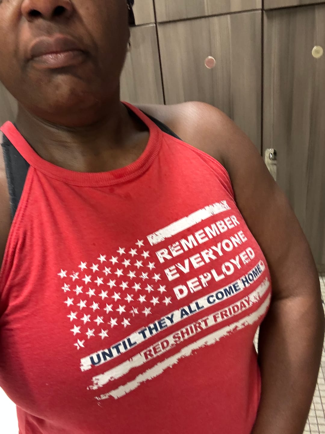 Customer photo review of Until They Come Home Rocker Tank