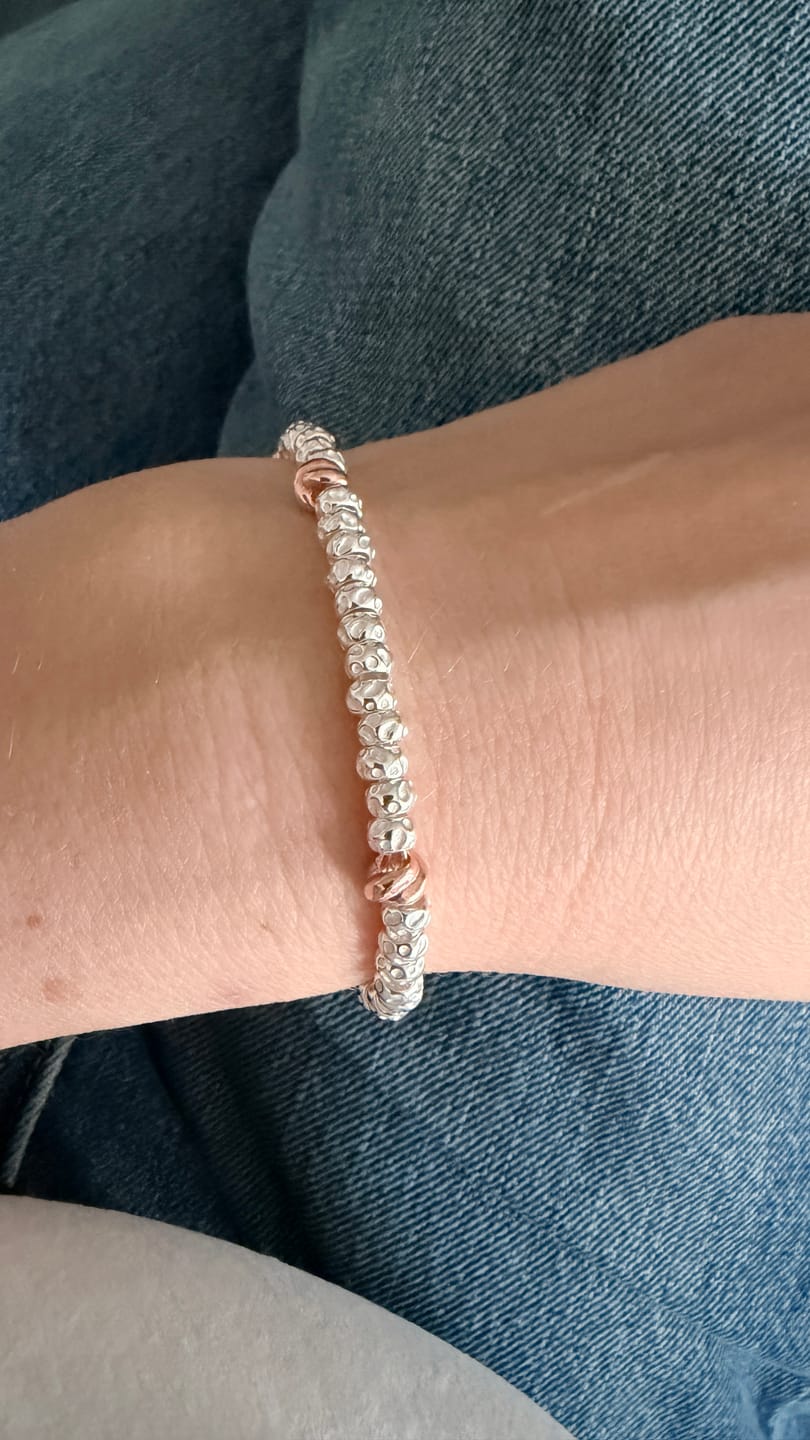 Customer photo review of Bracciale Granelli Bombati e Tondeggianti con Nodini