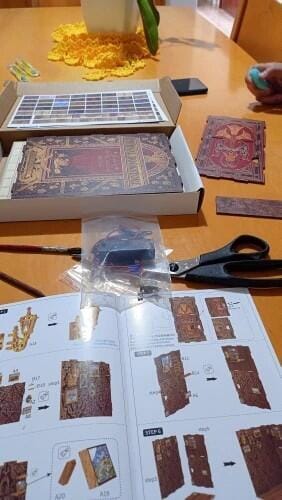 Customer photo review of DIY Book Nook Kit - Eternal Bookstore